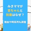 みきママが杏ちゃんと別居はなぜ？理由や時系列も調査