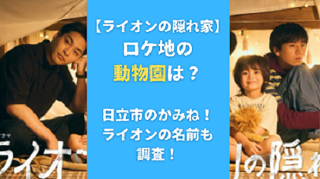 【ライオンの隠れ家】ロケ地の動物園は？日立市のかみね！ライオンの名前も調査！